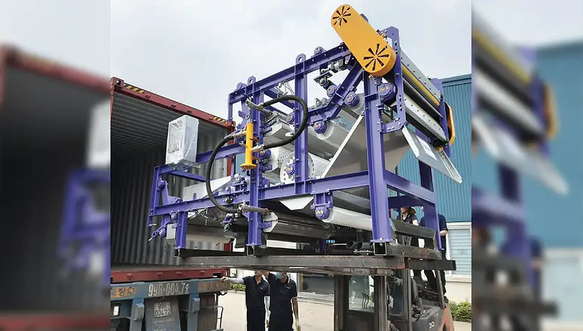 Installation of Belt-press in Hung Yen