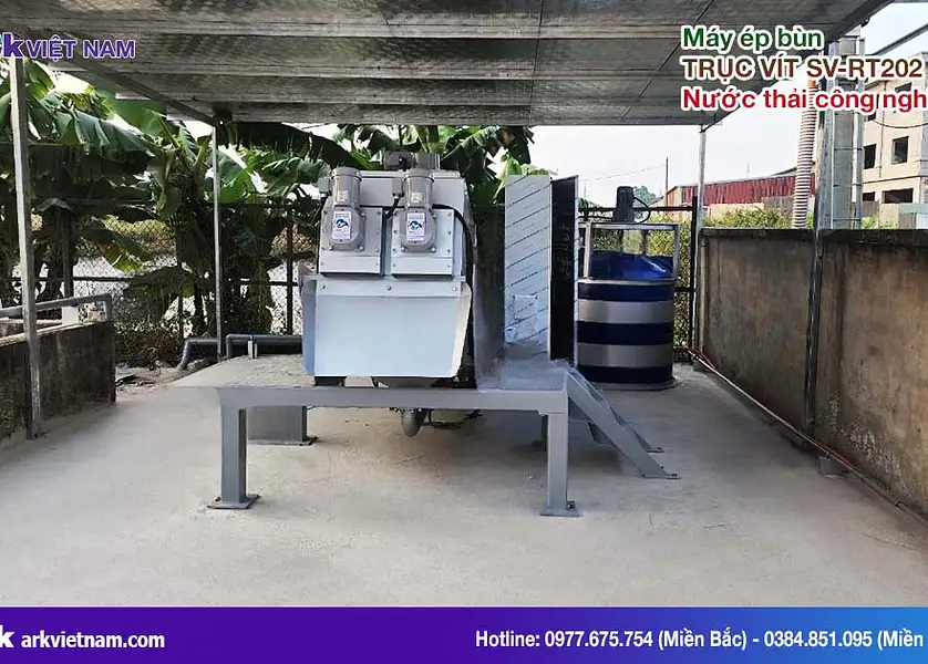 โครงการเครื่องรีดตะกอนแบบสกรู – นิคมอุตสาหกรรมฟูจิ จังหวัดบั๊กซาง