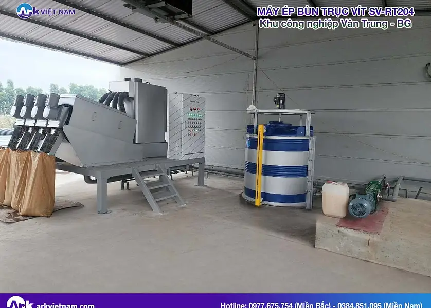 โครงการเครื่องรีดตะกอนแบบสกรู – นิคมอุตสาหกรรมฟูจิ เวินจุง (Fuji Van Trung) - Thumbnail 4