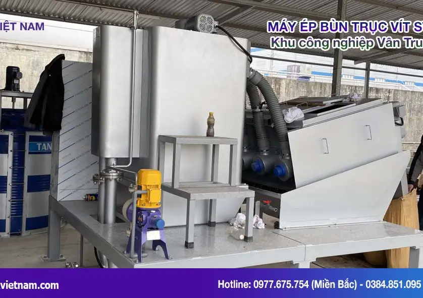 โครงการเครื่องรีดตะกอนแบบสกรู – นิคมอุตสาหกรรมฟูจิ เวินจุง (Fuji Van Trung) - Thumbnail 2