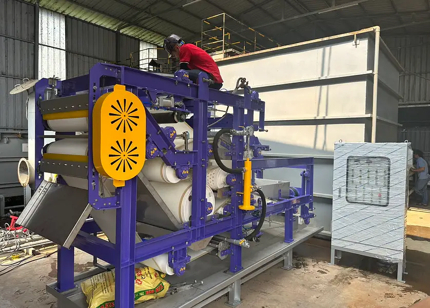 โครงการเครื่องรีดตะกอนแบบสายพาน – โรงงานแปรรูปอาหาร จังหวัดไฮเดือง - Thumbnail 3